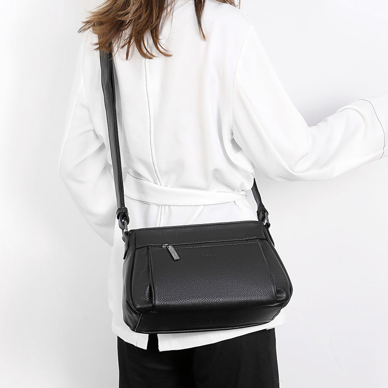 Women's Mother's Large Capacity Soft Leather Elegant Crossbody Bags