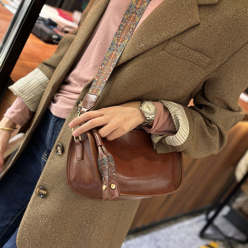 Women's Wide Strap Underarm Fashionable High-grade Fashion Shoulder Bags