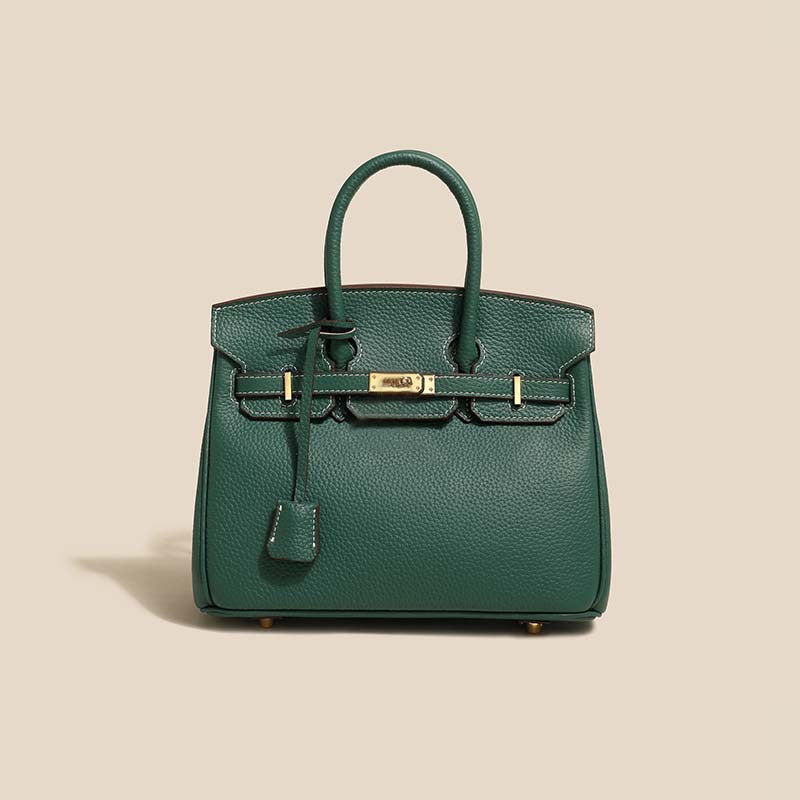 Women's Line First Layer Cowhide Handmade Genuine Bags