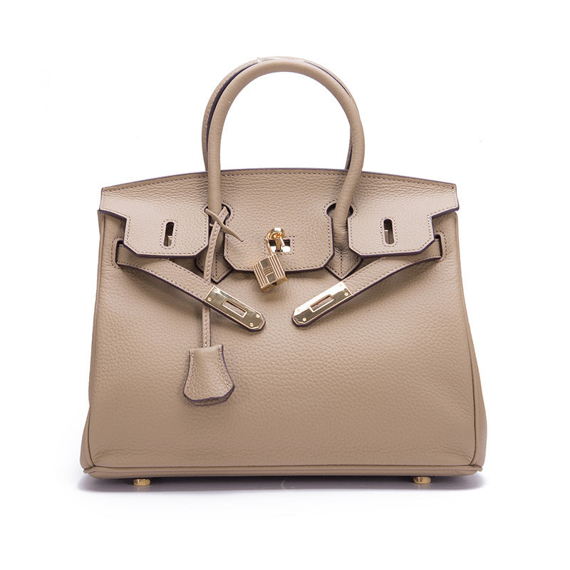 Women's First Layer Cowhide High-grade Large Capacity Handbags