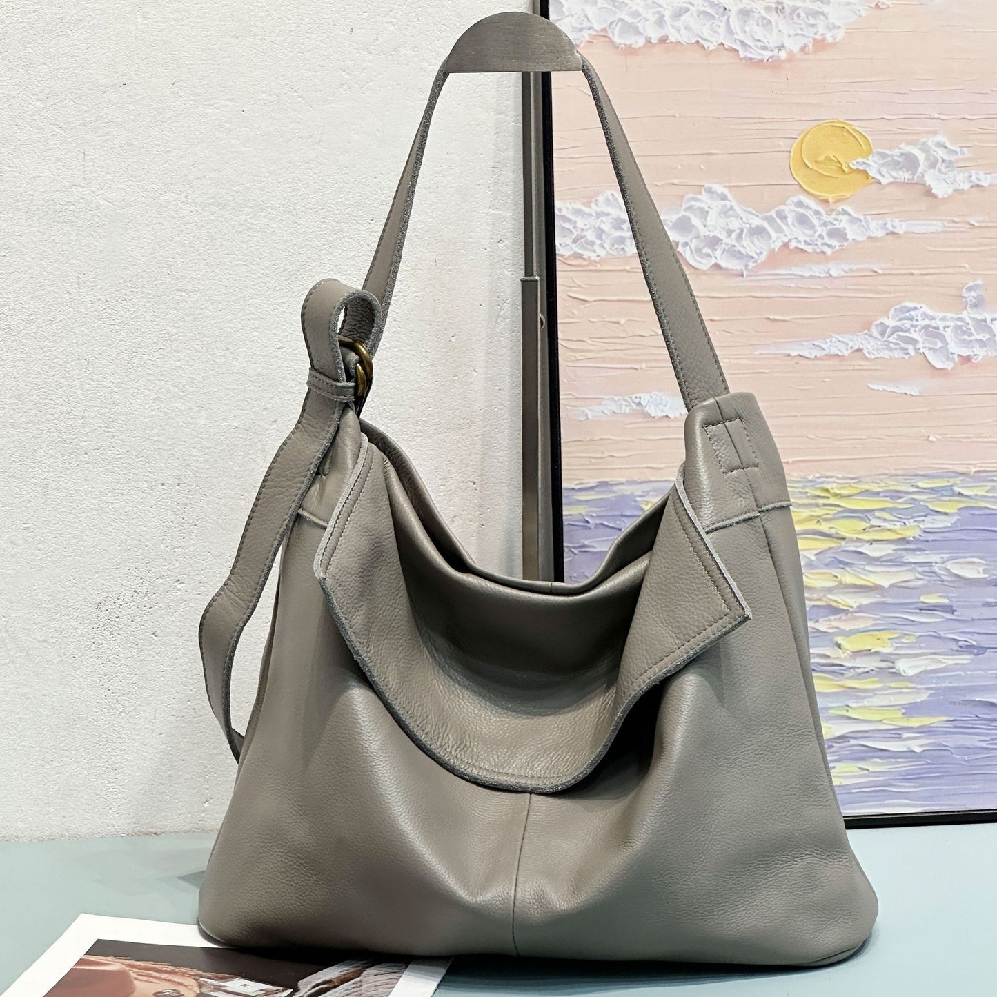 Women's Leather High-grade Light Luxury Large Capacity Bags