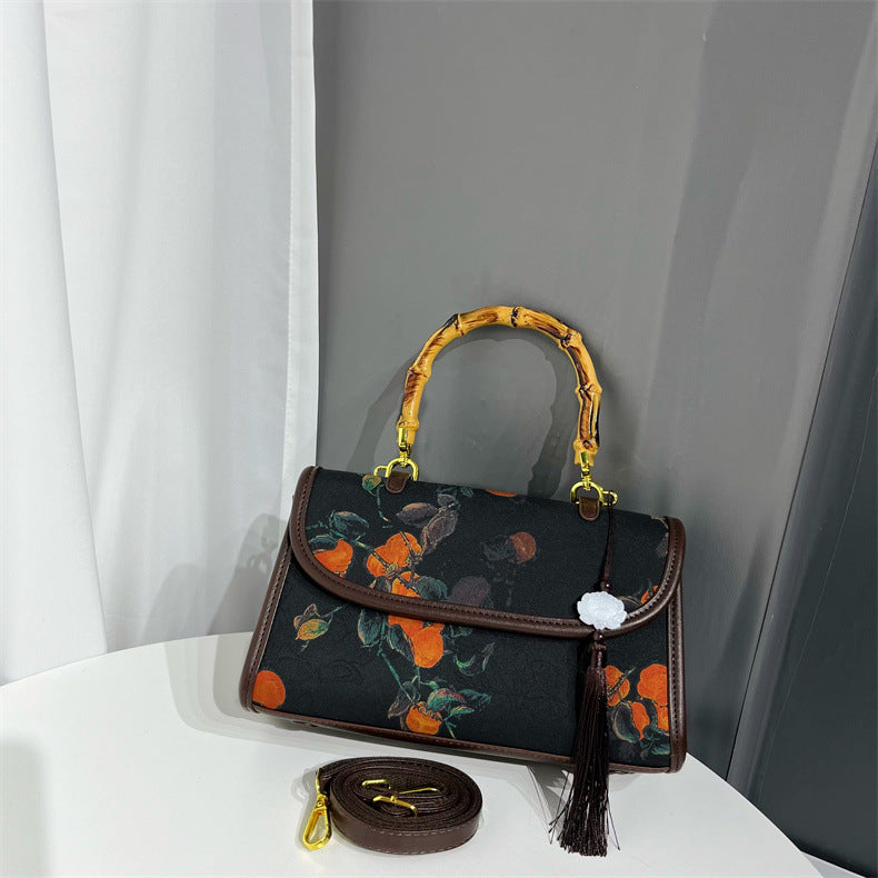 Ethnic Style Retro Textured Simple Elegant Handbags