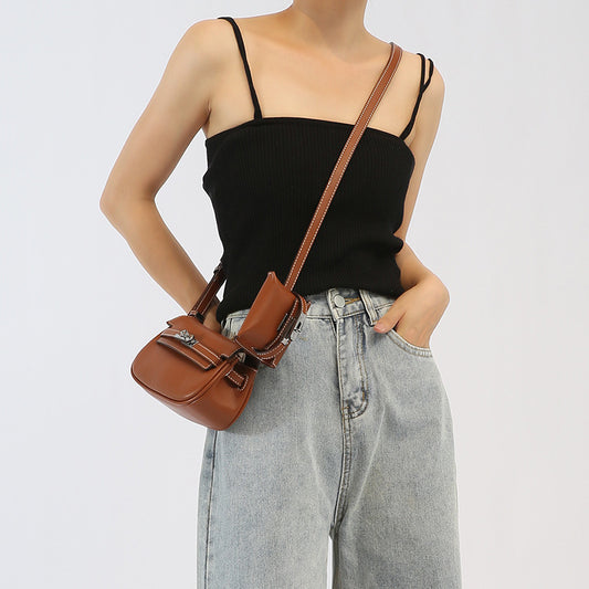 Summer Niche Design Saddle Fashion Gemini Shoulder Bags