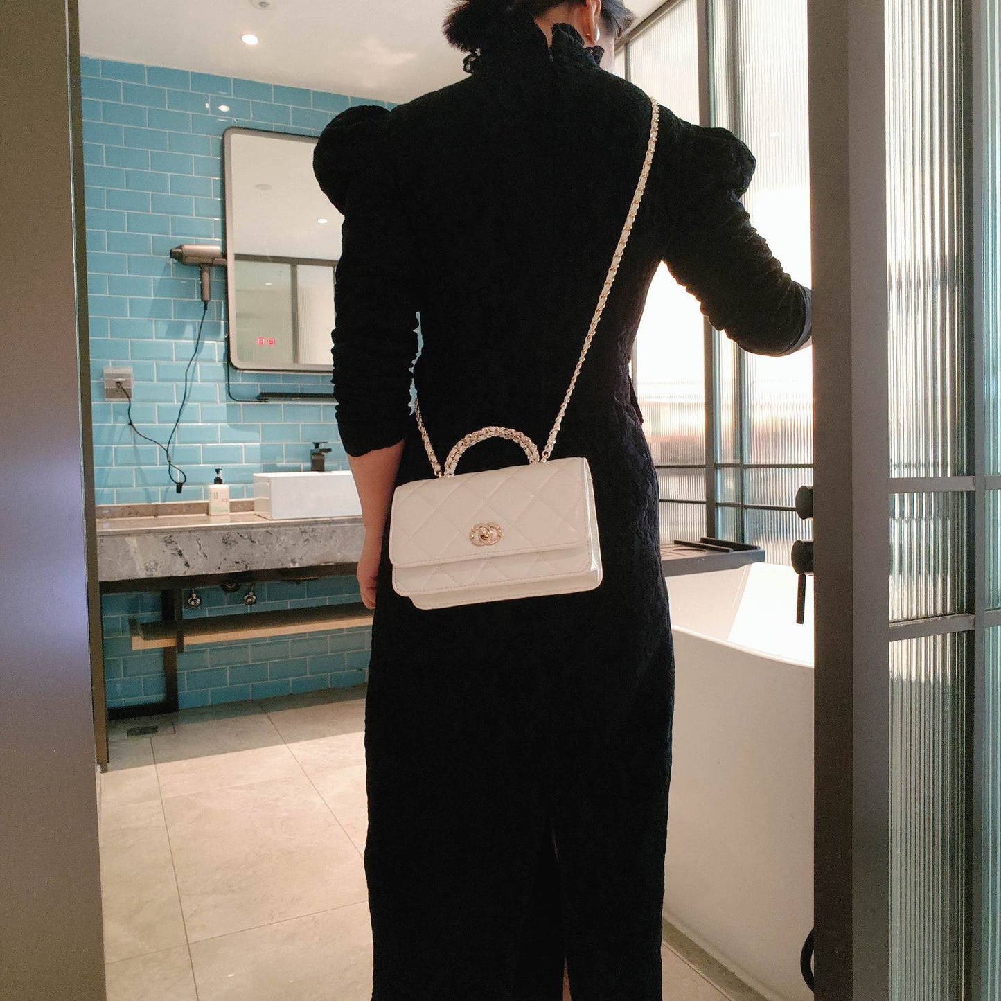 Women's Leather Classic Style Rhombus Chain Fashion Crossbody Bags