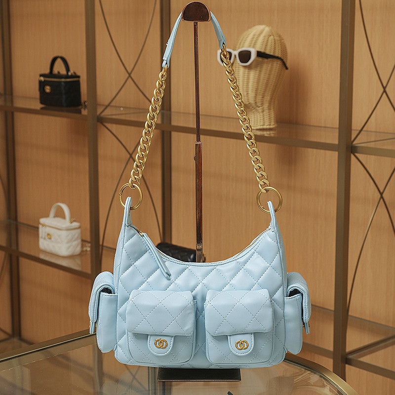 Creative Classic Style Rhombus Chain Underarm Shoulder Bags