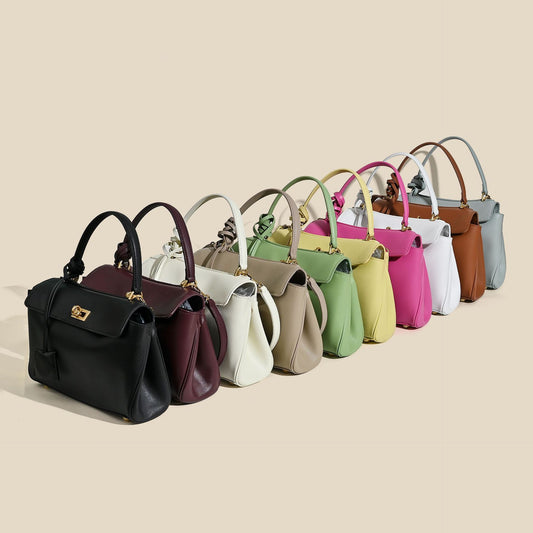 Women's Mini First Layer Cowhide High Sense Simple Handbags