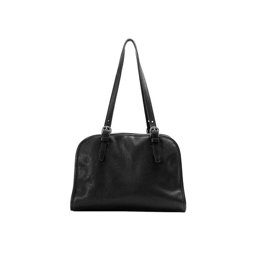 Women's Vegetable Tanned Cattle Leather Ingot Bowling Shoulder Bags