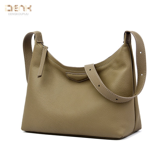 Women's Large Capacity Totes First Layer Cowhide Crossbody Bags