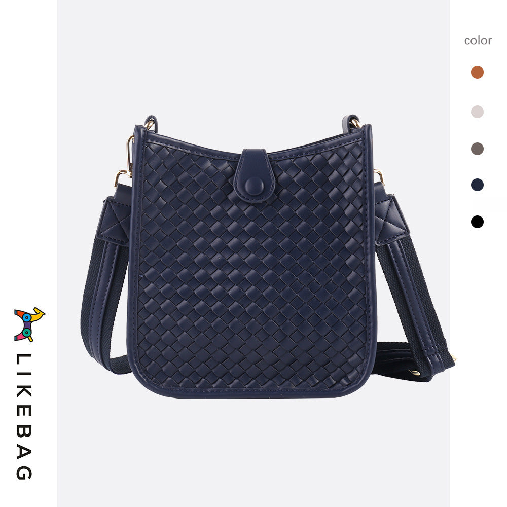 Women's Trendy Texture Woven Ribbon Commuter Crossbody Bags