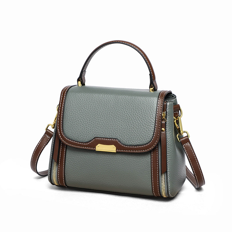 Women's Stylish Mom Style Genuine Leather Light Crossbody Bags