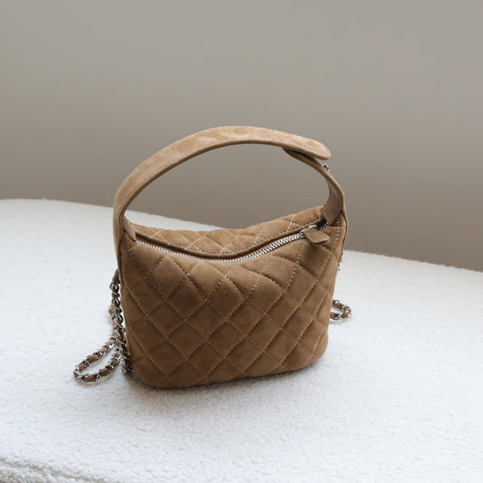 Skin Suede Classic Style Layer Cowhide Crossbody Bags