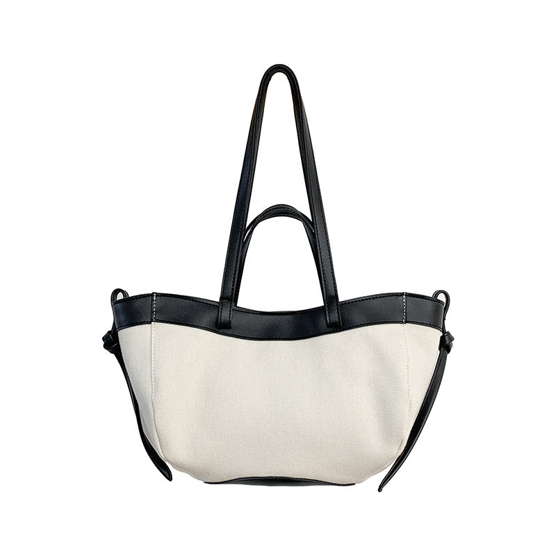 Capacity Commute Design High-grade Canvas Stitching Shoulder Bags