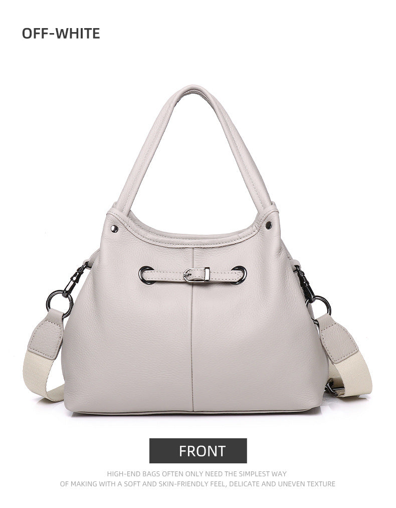 Women's Large Capacity Soft Leather Fashionable Simple Handbags