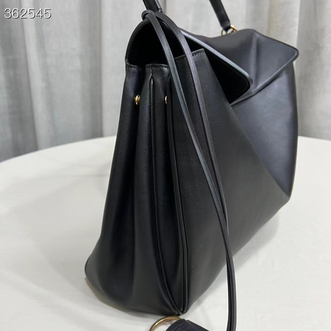 Women's Genuine Leather High-grade Underarm Commuter Kelly Shoulder Bags