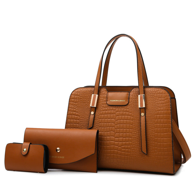 Women's Urban Simple Match Sets Mother Handbags
