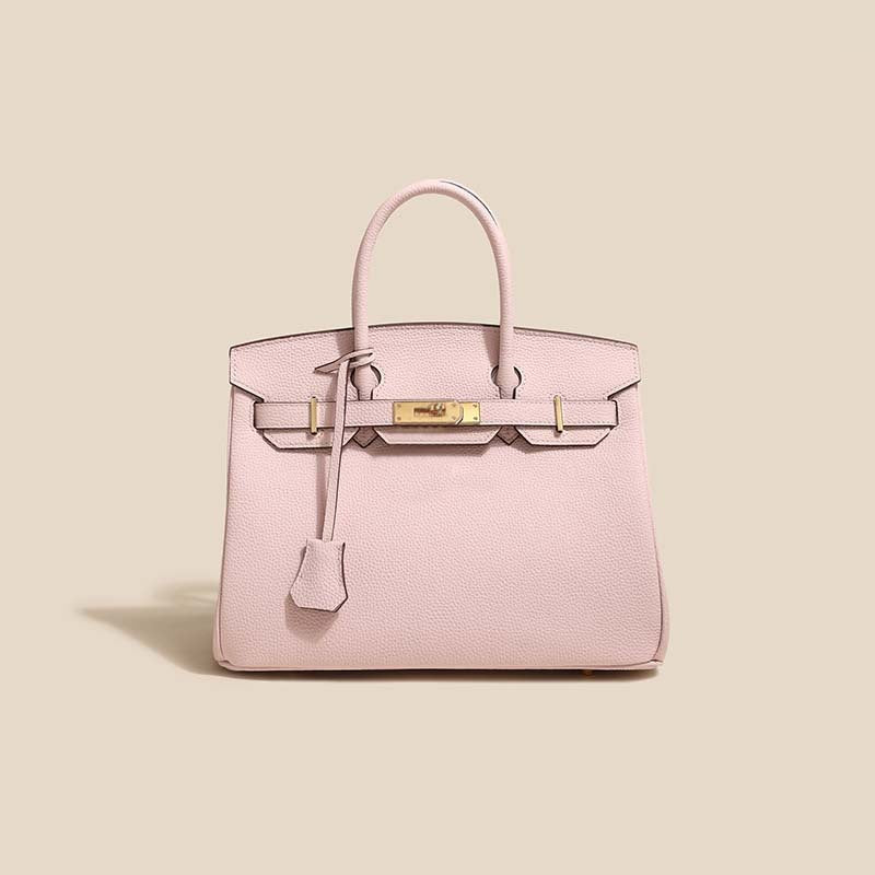 Women's Line First Layer Cowhide Handmade Genuine Bags