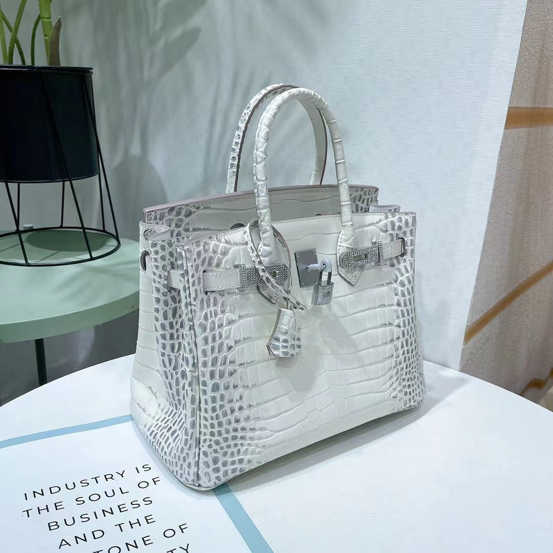 Women's Slouchy Pretty Retro Crocodile Drill Crossbody Bags