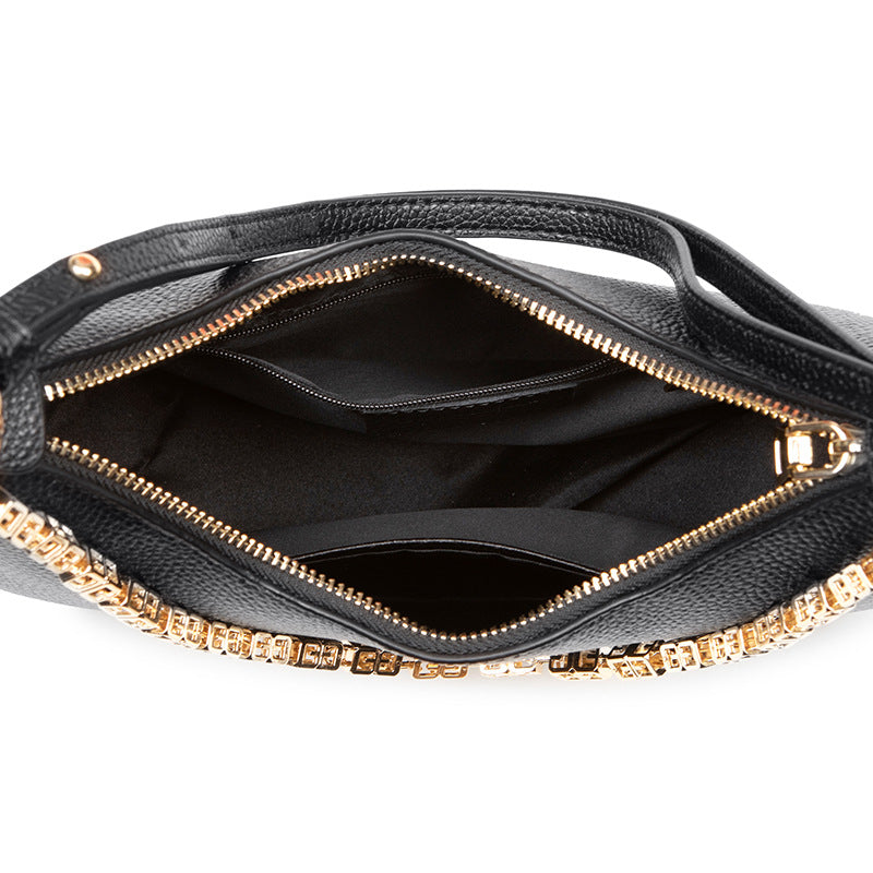 Women's Leather Fashion Chain Top Layer Cowhide Shoulder Bags