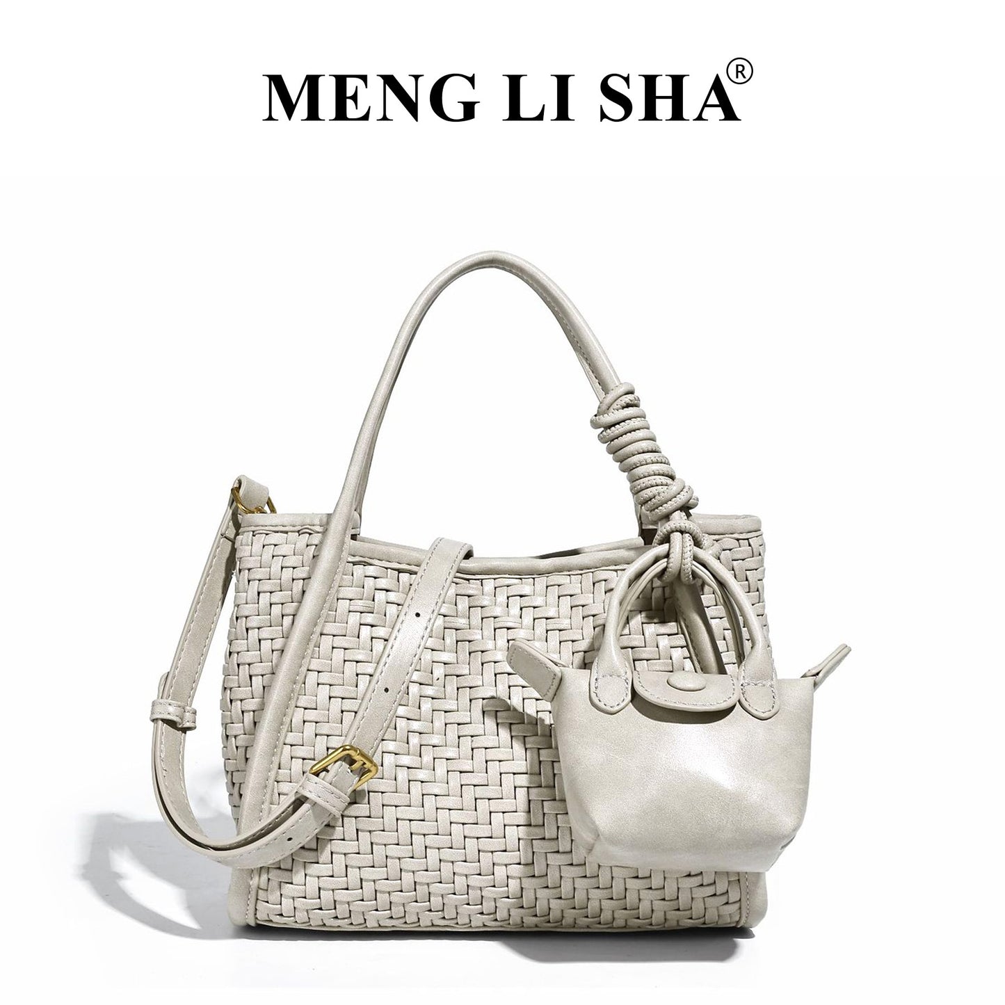 Retro High-grade Soft Leather Hand-woven Simple Crossbody Bags