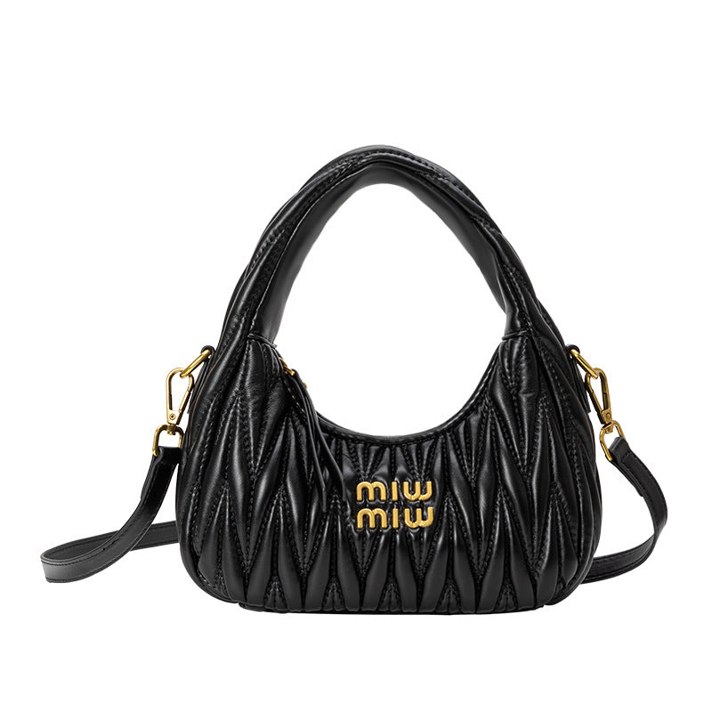 Female Summer Pleated Wrist Selenodont Special Interest Light Crossbody Bags