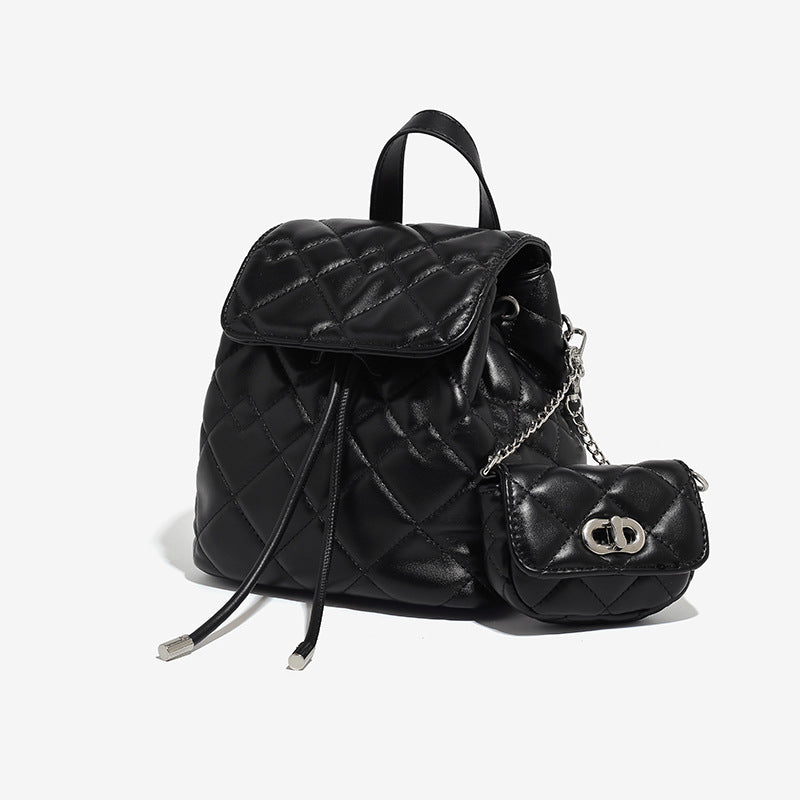 Classic Style Rhombus Design Retro Simple Female Summer Backpacks