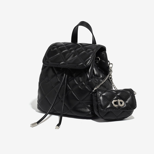 Classic Style Rhombus Design Retro Simple Female Summer Backpacks
