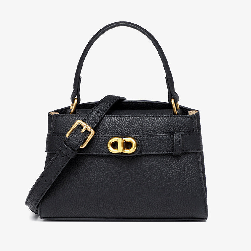 Women's Genuine Leather Kelly Layer Cowhide Commuter Handbags