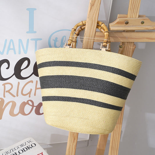 Slouchy Bamboo Wind Leisure Beach Vacation Shoulder Bags