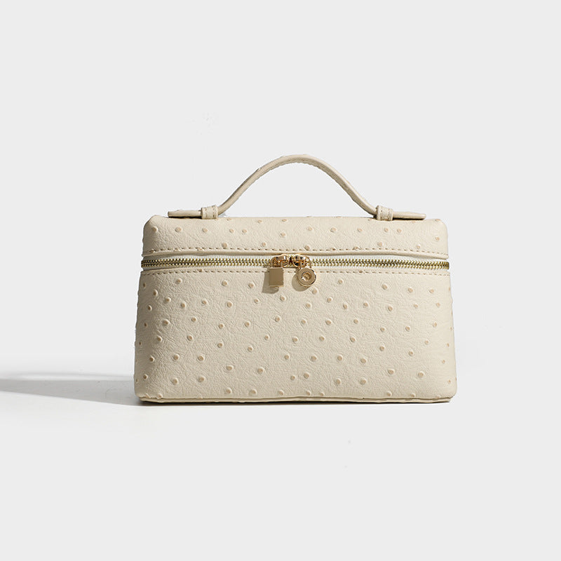 Women's Leather Kelly Box Gold Button Light Shoulder Bags