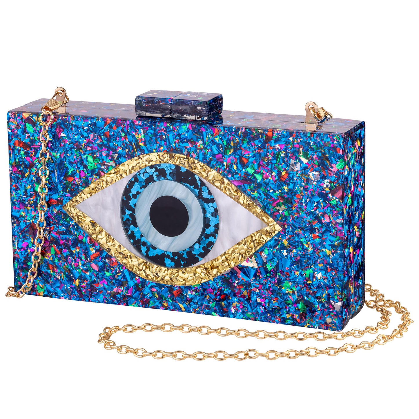 Acrylic Wedding Dinner Clutch Chain Eye Evening Bags