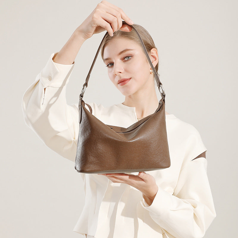 Top Layer Vegetable Tanned Pattern Cowhide Crossbody Bags