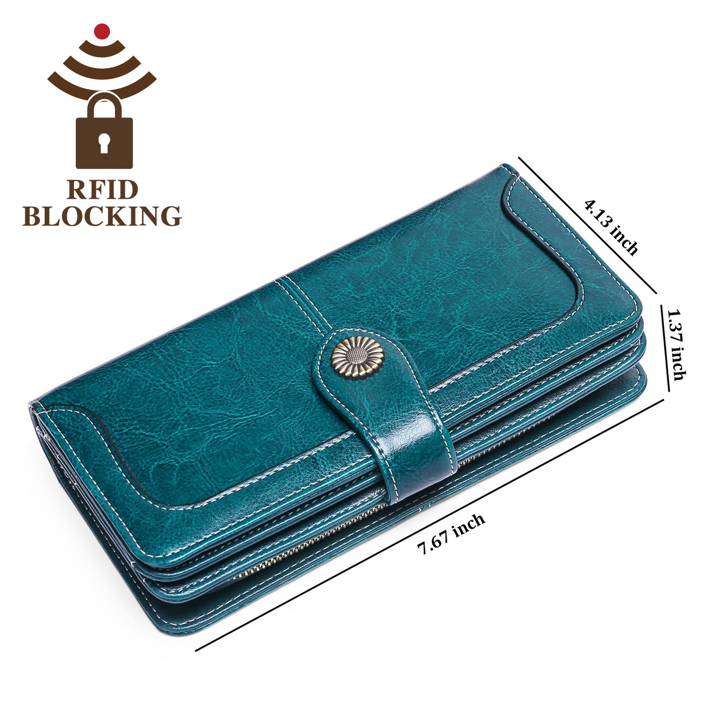 Women's Pu Leather Long Clutch Multifunctional Lady's Ladies Wallets