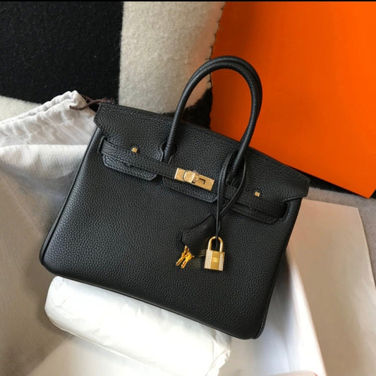 Women's First Layer Cowhide Genuine Leather Kelly Shoulder Bags