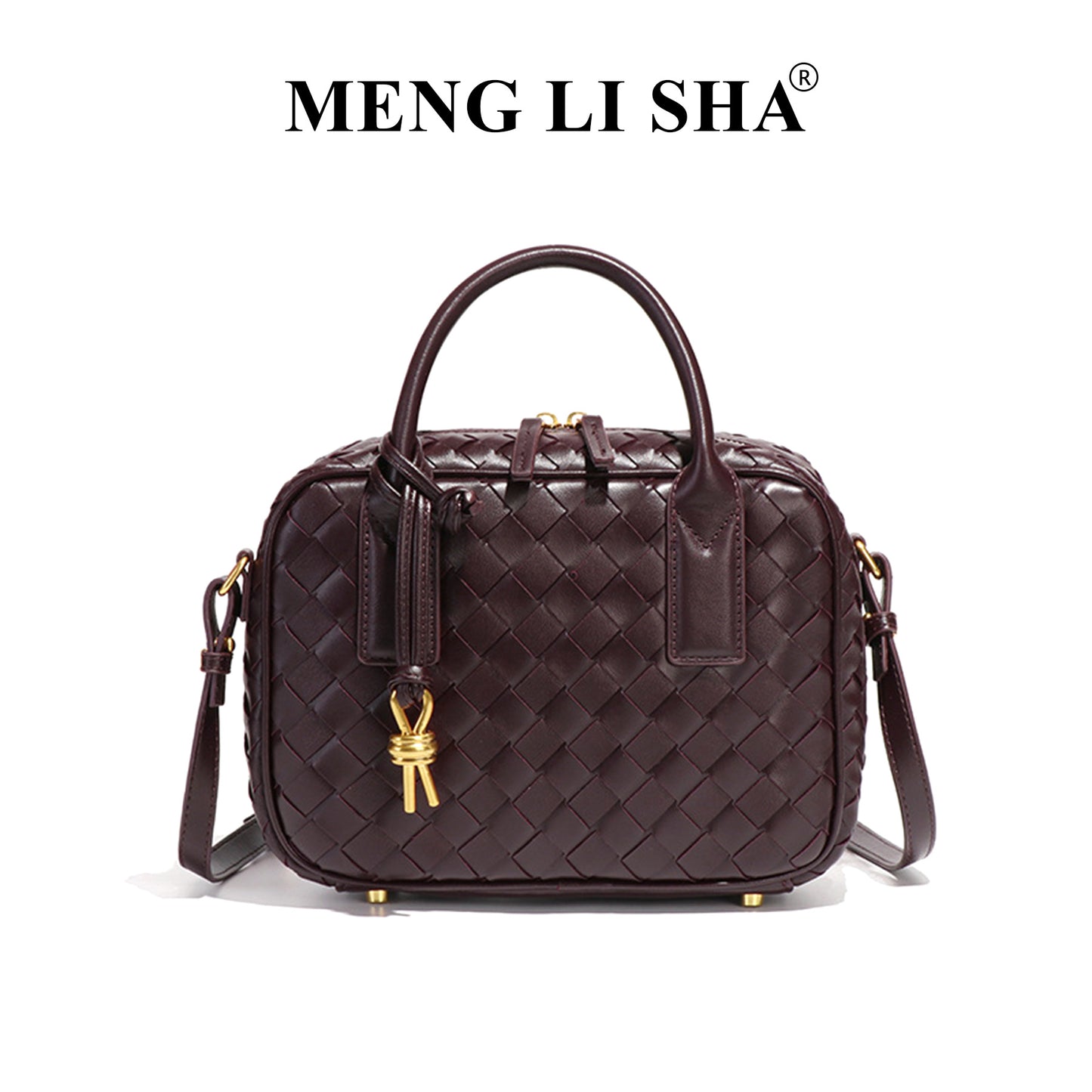 Trendy Classic Hand-woven Boston Pillow Portable Shoulder Bags