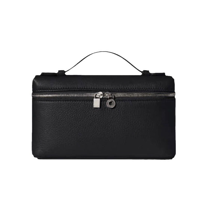 Kelly Lychee Pattern Genuine Leather Portable Armpit Bags