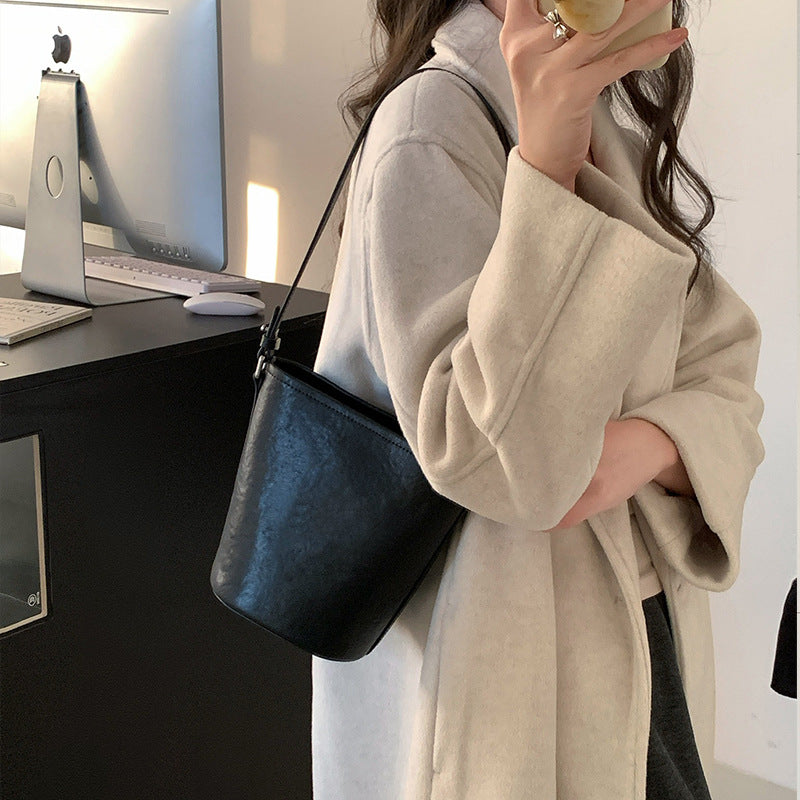 Women's First Layer Vegetable Tanning Leather Shoulder Bags