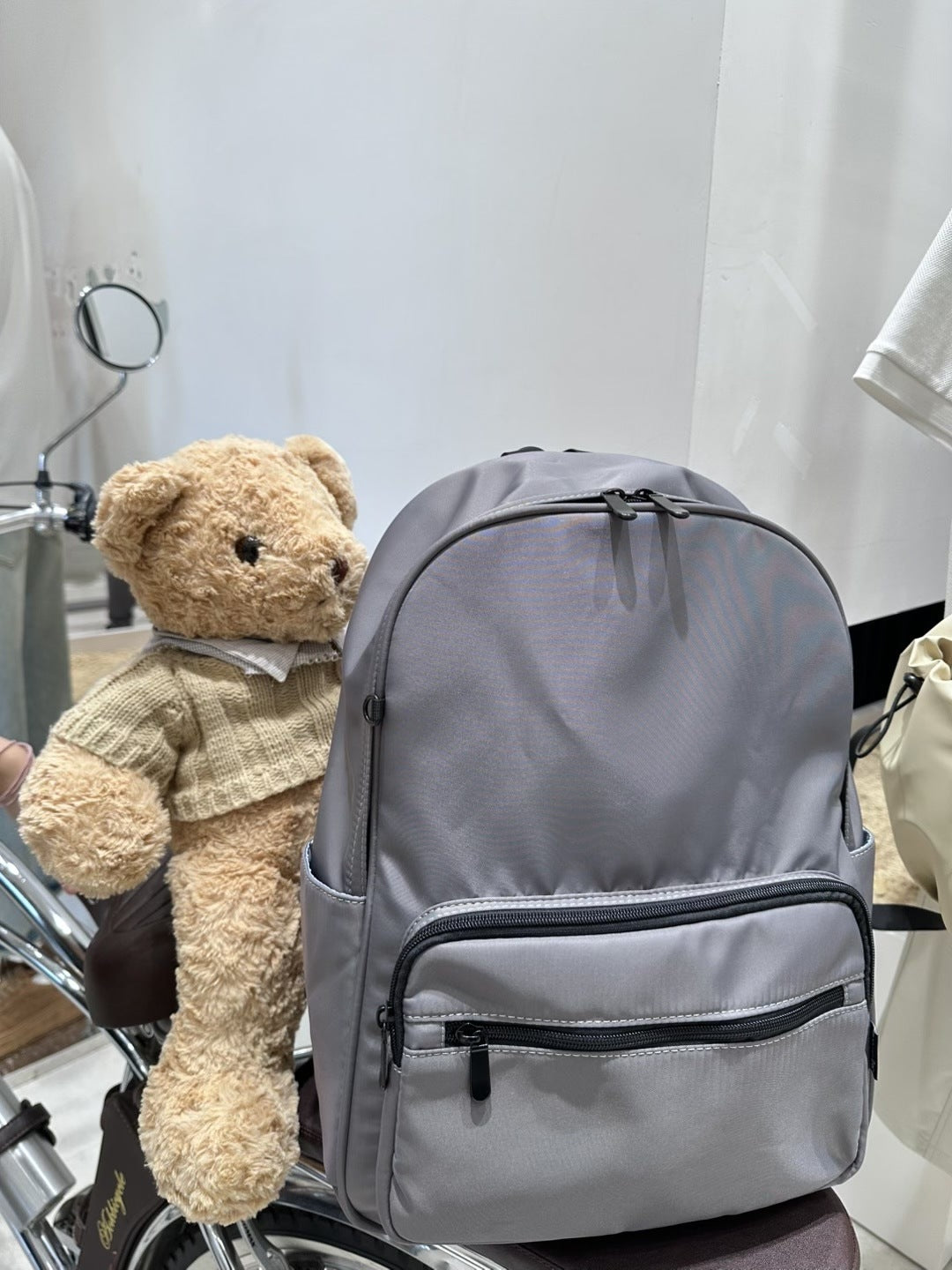 Elegant Female Solid Color Lightweight Junior Backpacks