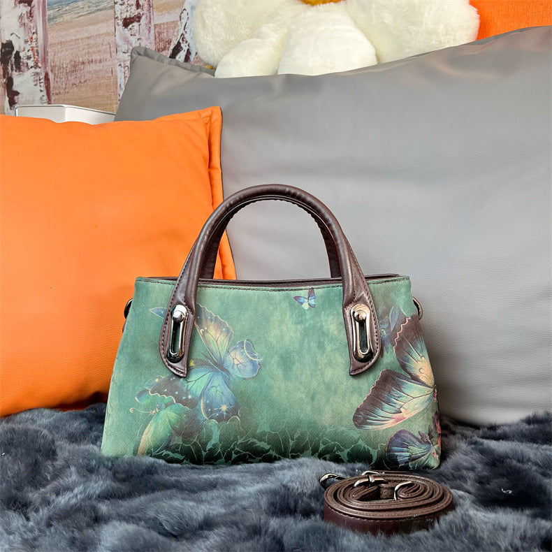 Women's Style Ink Painting Cheongsam Retro Fashion Handbags