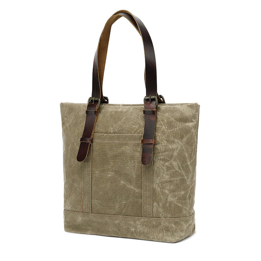 Batik Canvas Neutral Unisex Large Capacity Vintage First Crossbody Bags