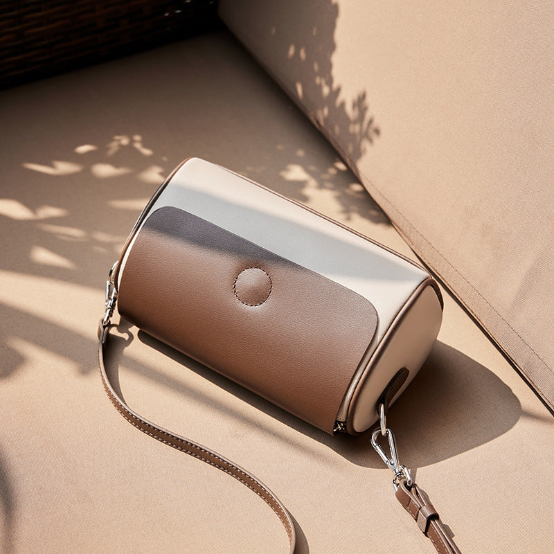 Women's Summer Leather For Fashion Round High-grade Crossbody Bags