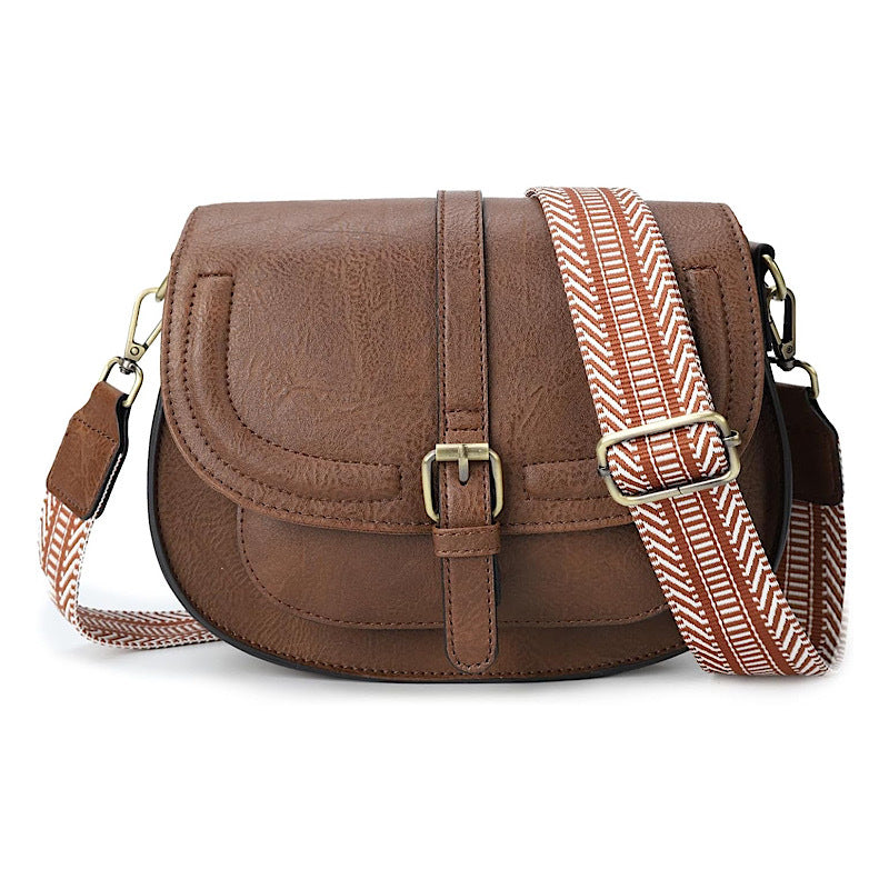 Women's Fashion Style Retro Saddle Semicircle Shoulder Bags