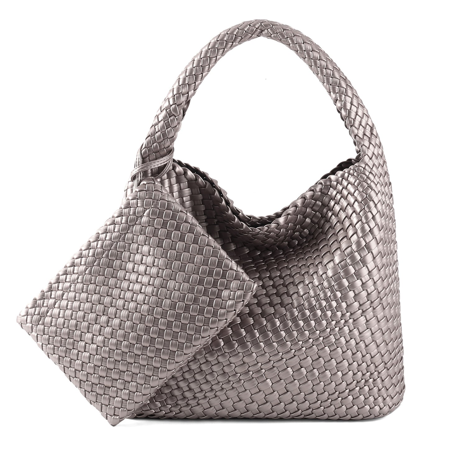 Business Commute Large Capacity Hand-woven Female Shoulder Bags