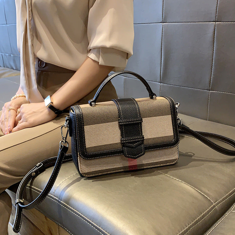 Women's Popular Stylish Design Fashion Plaid Handbags