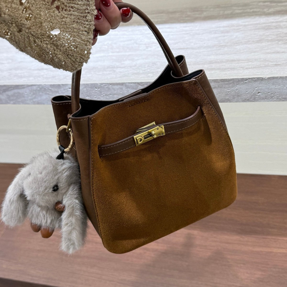 Attractive Glamorous Versatile Women's High-grade Frosted Shoulder Bags