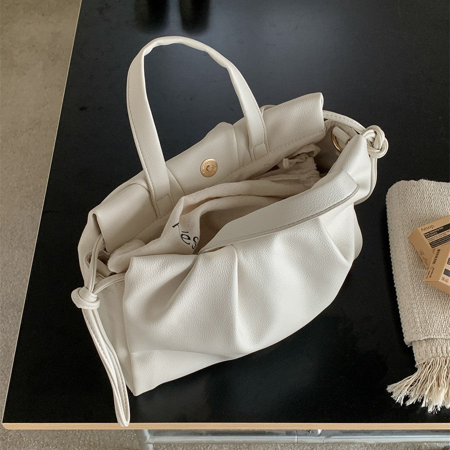 Large Capacity Female Soft Leather Senior Shoulder Bags