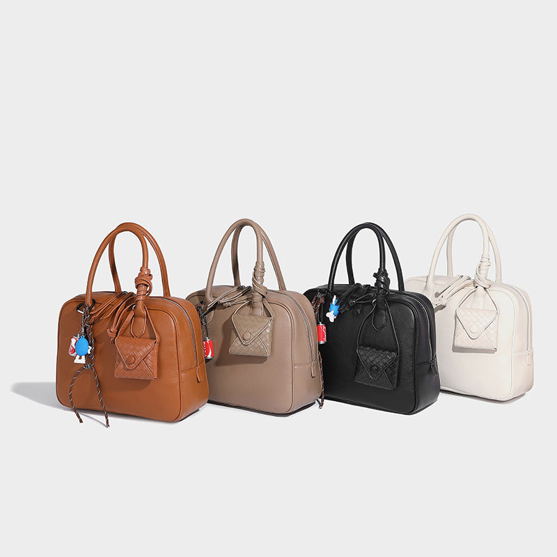 Elegant Fashion Portable Retro Boston Bowling Shoulder Bags