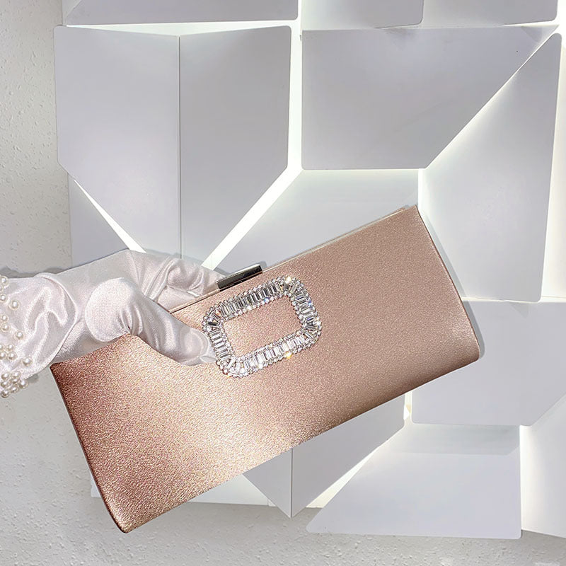 Women's Fashion Elegant Graceful Simple Rhinestone Dinner Crossbody Bags