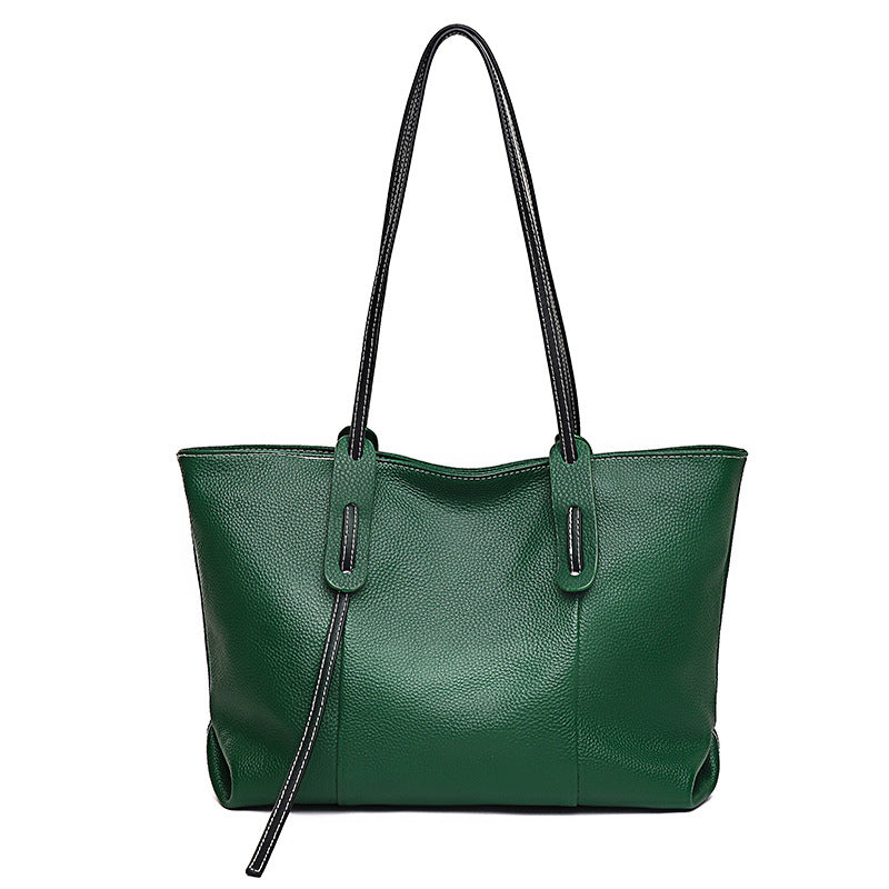 Women's Genuine Leather Cowhide Large Capacity Fashion Shoulder Bags