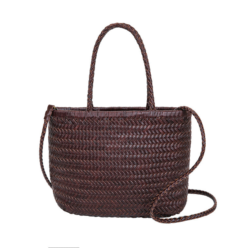 Women's Spring Woven French Style Vegetable Basket Bags