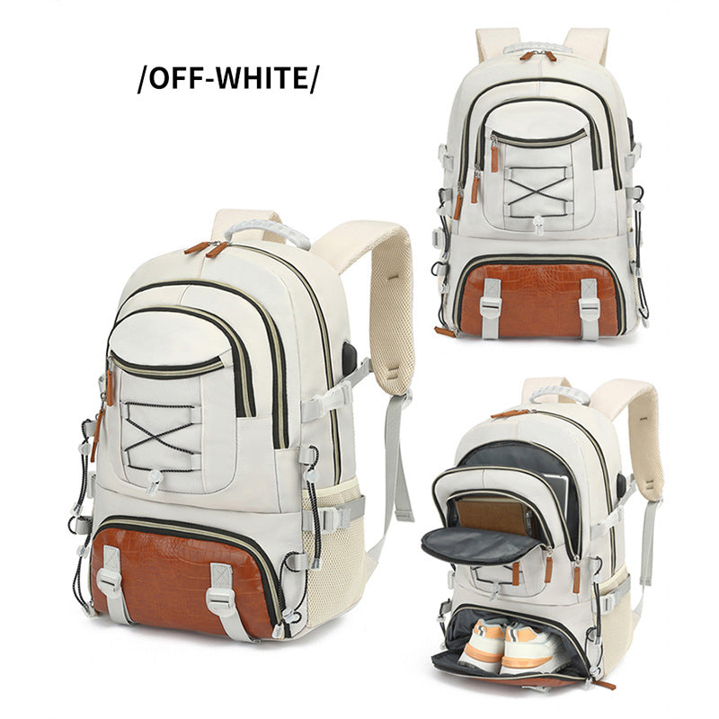 Classy Large Capacity Carpetbag Hiking Oxford Backpacks